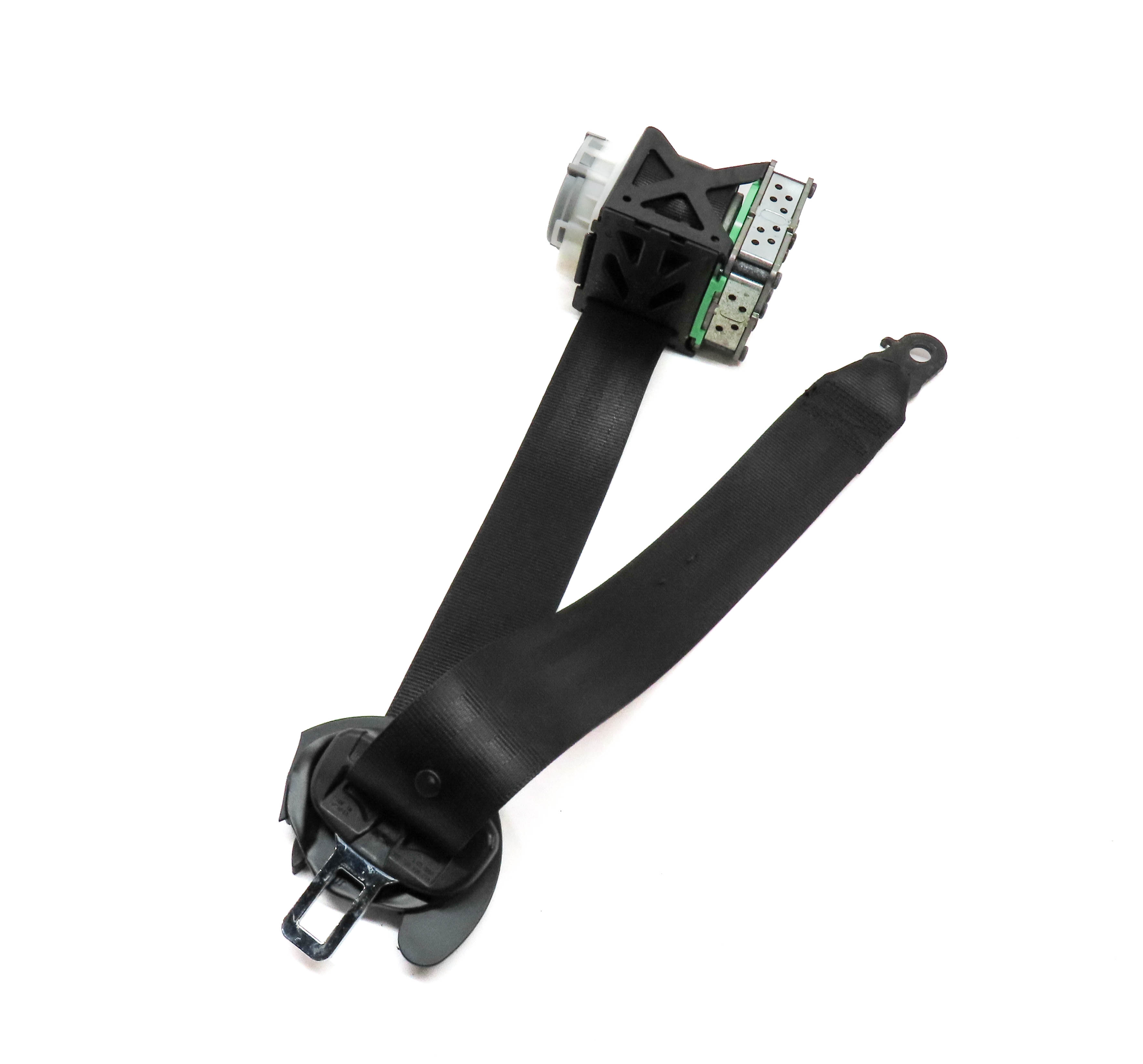 2011 PORSCHE CAYENNE S HYBRID (958) REAR RIGHT SEAT SEATBELT RETRACTOR (BLACK) — exact item pictured
